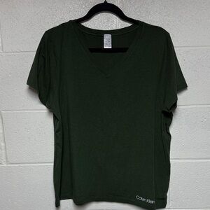 Calvin Klein Women's Green Pajama Top